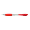 School Smart School Smart Fade Resistant Retractable Ballpoint Pen; Medium Tip; Red; Pack - 12 1400763